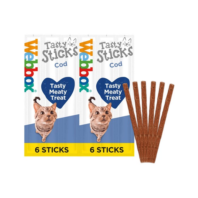 Webbox Cats Delight Tasty Sticks Cod