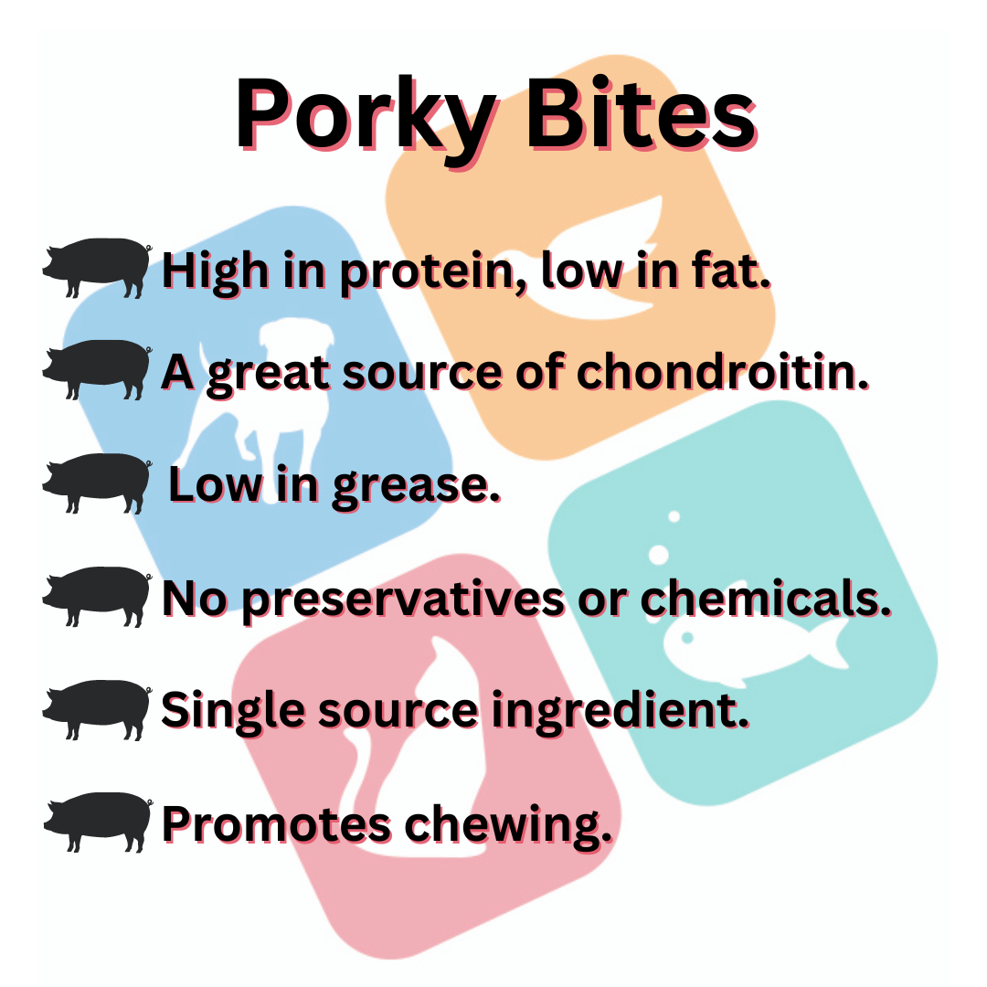 Porky Bites- Pig Ear Cores