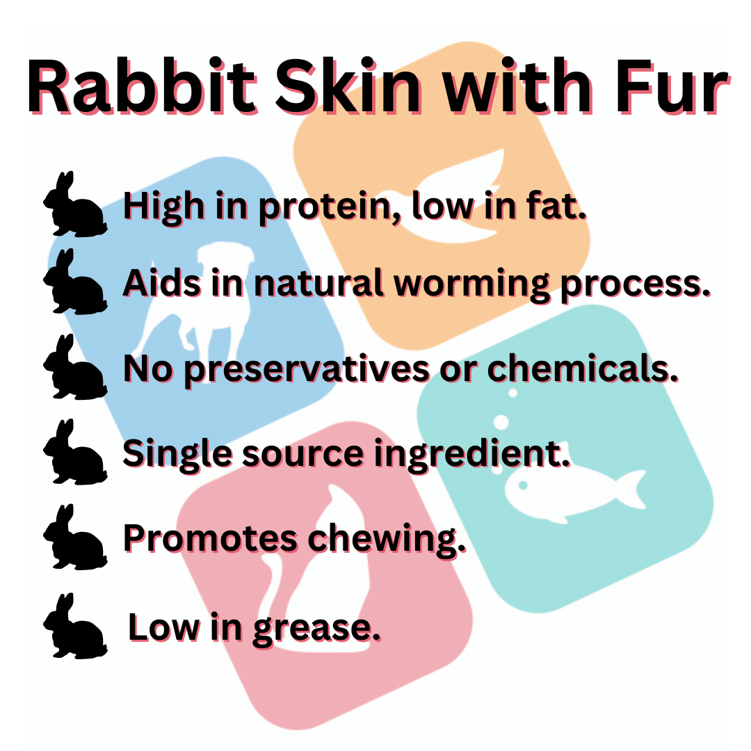 Rabbit Skin with Fur