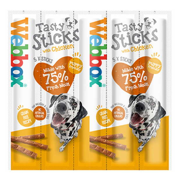 Picture of Webbox Dogs Delight Chicken Large Breed (9x5 Sticks)