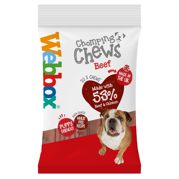 Picture of Webbox Chomping Chews Beef (10x200g bags)