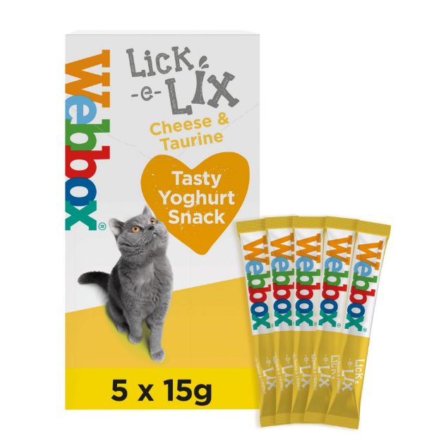 Picture of Webbox Cats Delight Lick-E-Lix Cheese & Taurine (10 x(5x15g))