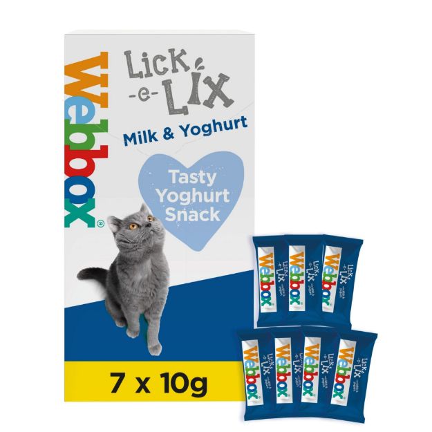 Picture of Webbox Cats Delight Lick-E-Lix Milk & Yoghurt (10x (7x10g))