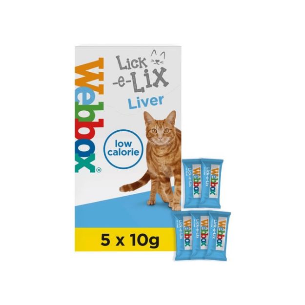 Picture of Webbox Cats Delight Lick-E-Lix Cream with Liver (10x (5x10g))
