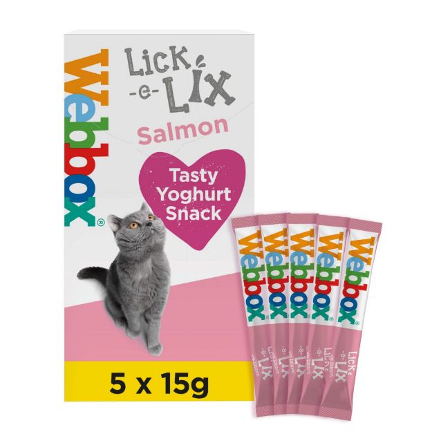 Picture of Webbox Cats Delight Lick-E-Lix Salmon (10x (5x15g))