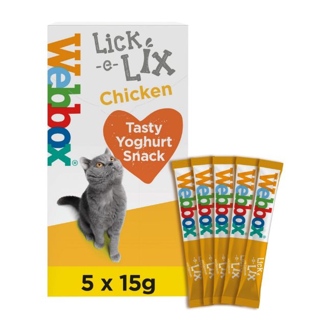 Picture of Webbox Cats Delight Lick-E-Lix Chicken (10x (5x 15g))