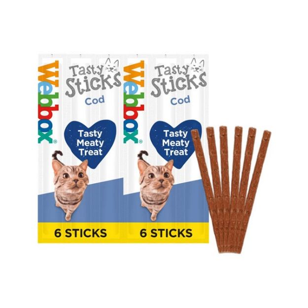 Picture of Webbox Cats Delight Tasty Sticks Cod (12x6 Sticks)