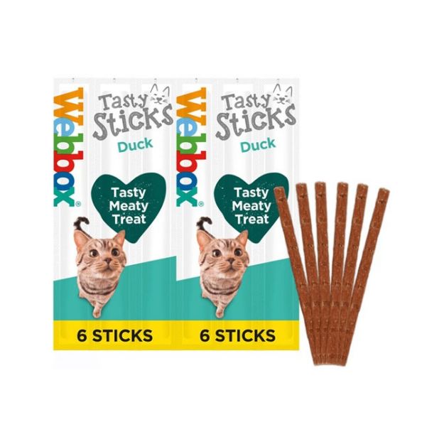Picture of Webbox Cats Delight Tasty Sticks Duck (12x6 Sticks)