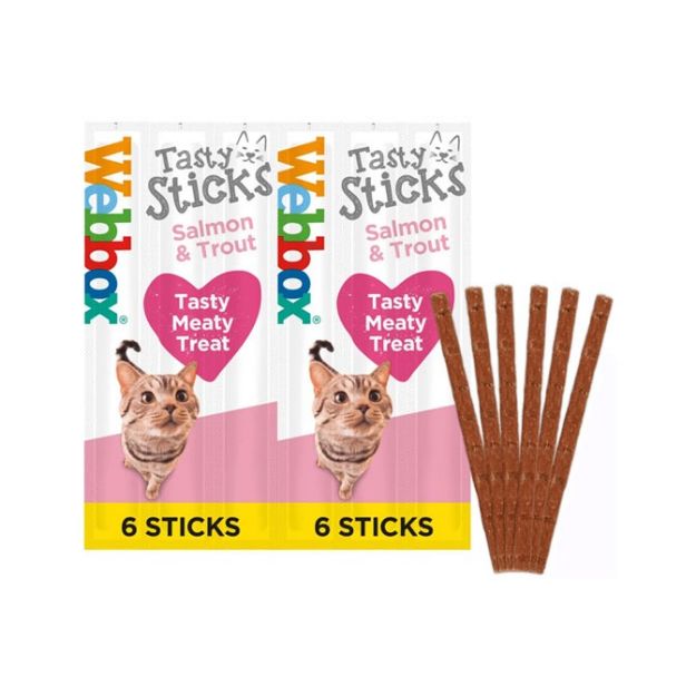 Picture of Webbox Cats Delight Salmon & Trout (12x6 Sticks)
