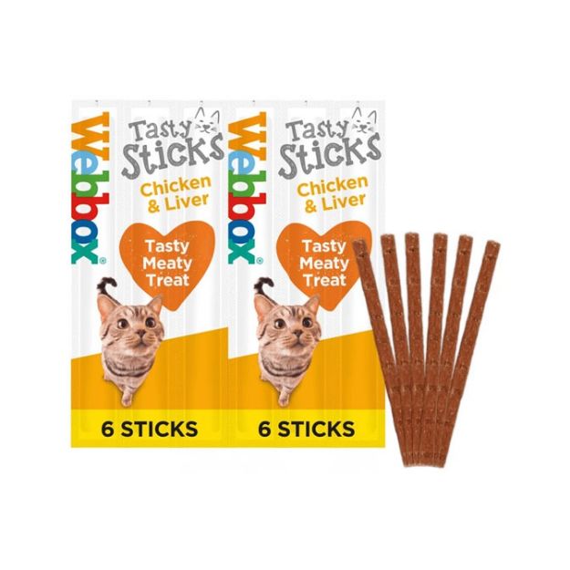 Picture of Webbox Cats Delight Tasty Sticks Chicken & Liver (12x6 Sticks)