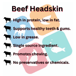 Picture of Beef Headskin Natural (1kg)