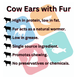 Picture of Cow Ears with Fur (500g)