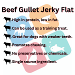 Picture of Beef Gullet Flat Jerky (500g)