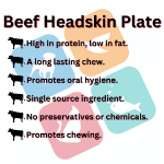 Picture of Beef Headskin Plate (Extra Large 300g+)